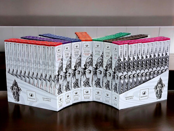 1 caja SAHUMERIO ILUMINARTE INDIA RECTANGULAR 12 V.