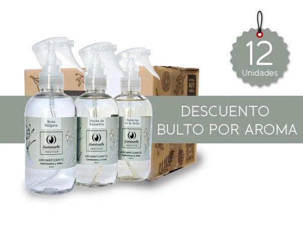 AROMATIZANTE TEXTIL ILUMINARTE PRESTIGE 250ML BULTO X 12