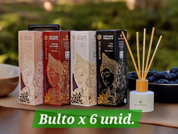 DIFUSOR AROMANZA PREMIUM 125 ML BULTO X 6